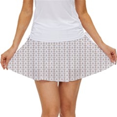 A White Background With A Brown Pattern On It Women s Skort by catchydesignhill