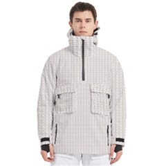 A White Background With A Brown Pattern On It Men s Pullover Zip Ski And Snowboard Waterproof Breathable Jacket