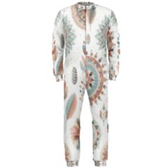 Pastel-boho-pattern Onepiece Jumpsuit (men)