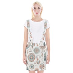 Pastel-boho-pattern Braces Suspender Skirt