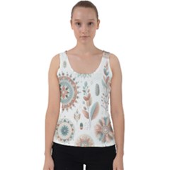 Pastel-boho-pattern Velvet Tank Top