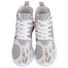 Pastel-boho-pattern Women s Lightweight High Top Sneakers