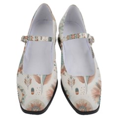 Pastel-boho-pattern Women s Mary Jane Shoes