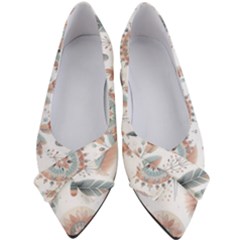 Pastel-boho-pattern Women s Bow Heels