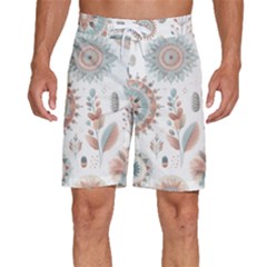 Pastel-boho-pattern Men s Beach Shorts