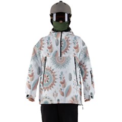 Pastel-boho-pattern Men s Ski And Snowboard Waterproof Breathable Jacket