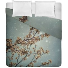 Dreamy Nature Motif Duvet Cover Double Side (california King Size)