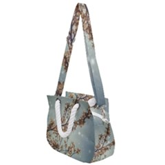 Dreamy Nature Motif Rope Handles Shoulder Strap Bag