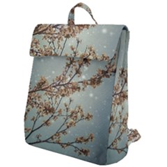 Dreamy Nature Motif Flap Top Backpack