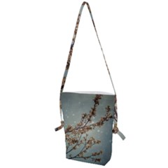 Dreamy Nature Motif Folding Shoulder Bag