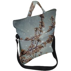 Dreamy Nature Motif Fold Over Handle Tote Bag