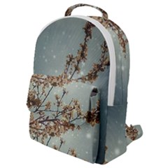 Dreamy Nature Motif Flap Pocket Backpack (small)