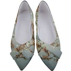 Dreamy Nature Motif Women s Bow Heels