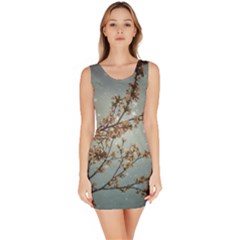 Dreamy Nature Motif Bodycon Dress by dflcprintsclothing