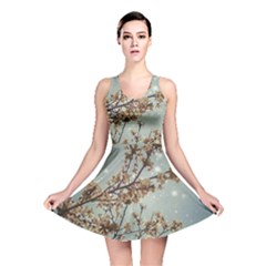 Dreamy Nature Motif Reversible Skater Dress by dflcprintsclothing