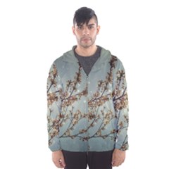 Dreamy Nature Motif Men s Hooded Windbreaker