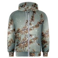 Dreamy Nature Motif Men s Zipper Hoodie