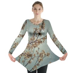 Dreamy Nature Motif Long Sleeve Tunic 