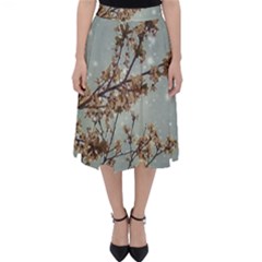 Dreamy Nature Motif Classic Midi Skirt