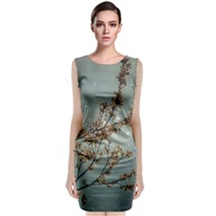 Dreamy Nature Motif Classic Sleeveless Midi Dress