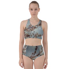 Dreamy Nature Motif Racer Back Bikini Set