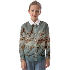 Dreamy Nature Motif Kids  Long Sleeve Shirt by dflcprintsclothing