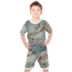 Dreamy Nature Motif Kids  T-shirt And Shorts Set by dflcprintsclothing