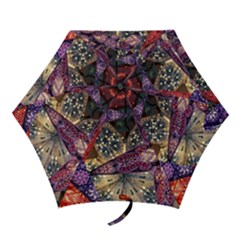 Stars Christmas Advent Mini Folding Umbrellas