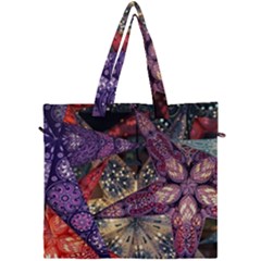 Stars Christmas Advent Canvas Travel Bag by Paksenen