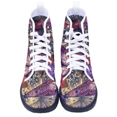 Stars Christmas Advent Men s High-top Canvas Sneakers