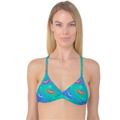 Christmas Pattern Reversible Tri Bikini Top