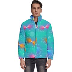 Christmas Pattern Men s Puffer Bubble Jacket Coat