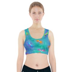 Christmas Pattern Sports Bra With Pocket