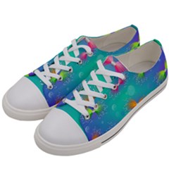 Christmas Pattern Women s Low Top Canvas Sneakers