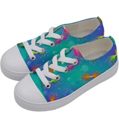 Christmas Pattern Kids  Low Top Canvas Sneakers