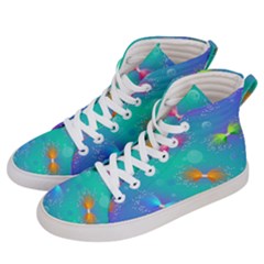 Christmas Pattern Men s Hi-top Skate Sneakers