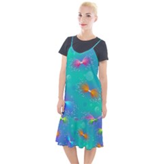 Christmas Pattern Camis Fishtail Dress