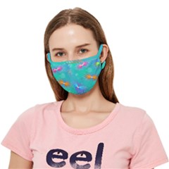 Christmas Pattern Crease Cloth Face Mask (adult)