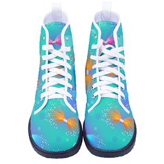 Christmas Pattern Kid s High-top Canvas Sneakers