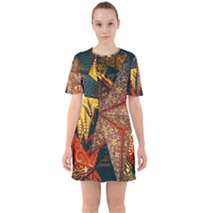 Star Lantern Lighting Sixties Short Sleeve Mini Dress