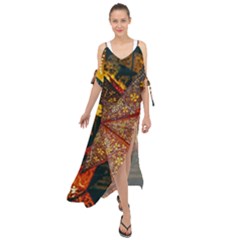 Star Lantern Lighting Maxi Chiffon Cover Up Dress