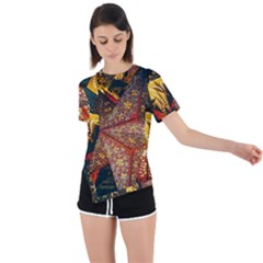 Star Lantern Lighting Asymmetrical Short Sleeve Sports T-shirt