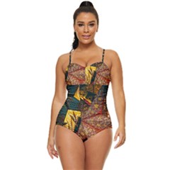 Star Lantern Lighting Retro Full Coverage Swimsuit