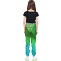 3d Leaves Texture Sheet Blue Green Kids  Joggers View2