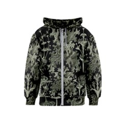 Weave Haeckel Lichenes Photobionten Kids  Zipper Hoodie