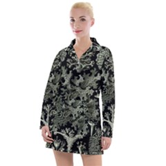 Weave Haeckel Lichenes Photobionten Women s Long Sleeve Casual Dress