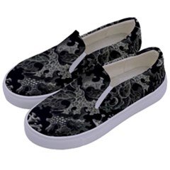 Weave Haeckel Lichenes Photobionten Kids  Canvas Slip Ons by Cemarart