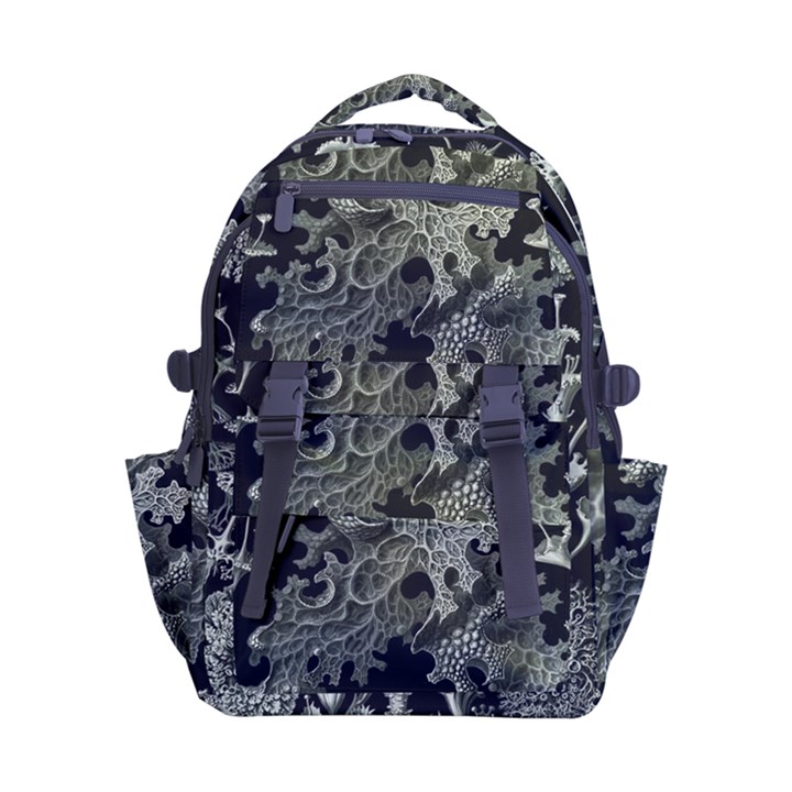 Weave Haeckel Lichenes Photobionten Carry-on Double Buckle Travel Backpack