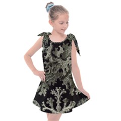 Weave Haeckel Lichenes Photobionten Kids  Tie Up Tunic Dress by Cemarart