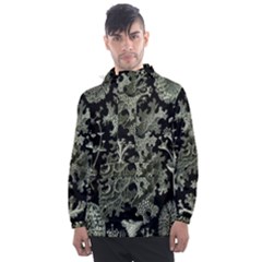 Weave Haeckel Lichenes Photobionten Men s Front Pocket Pullover Windbreaker